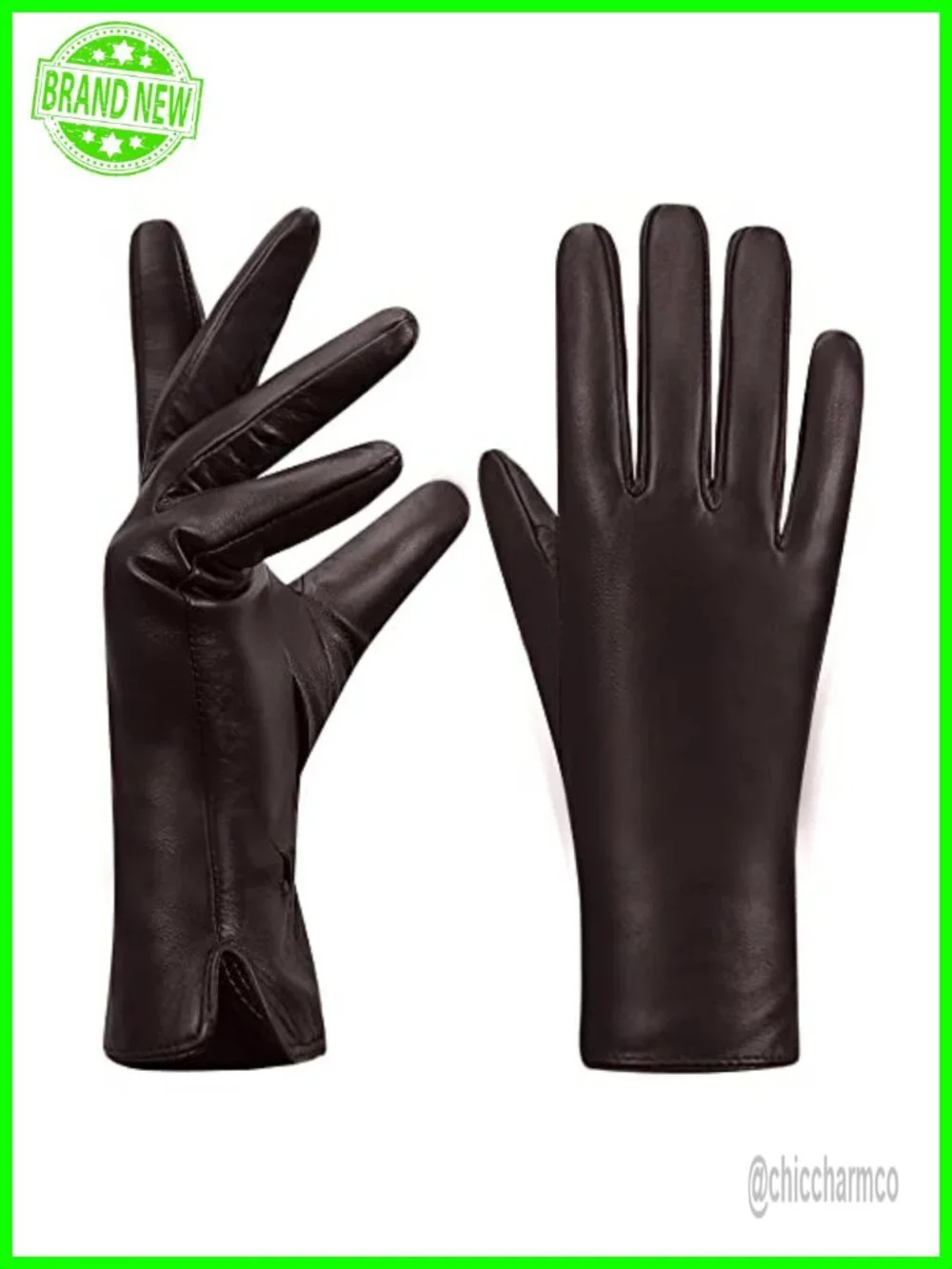 Nappa Lambskin Leather Gloves Cashmere Lining Touchscreen Cold Weather